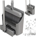 3-in-1 Broom with Dustpan Combo Set Foldable and Rotating Broom and Dustpan Set with Long Handle for Home Office School Dorm with Combo Sets.