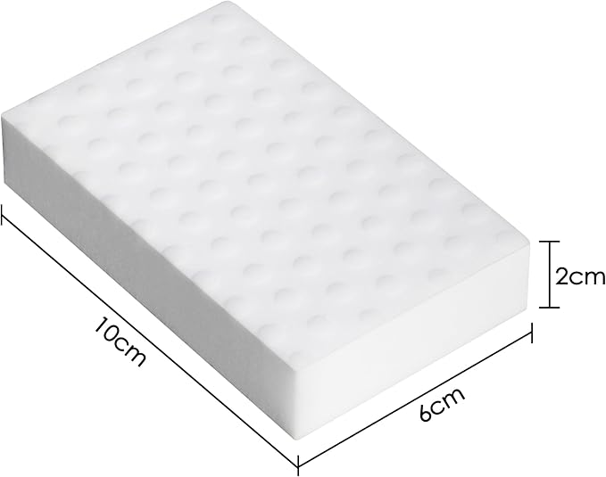 30PCS Magic Sponge Eraser-2X Density Foam Cleaning Pads for Kitchen, Bathroom, Furniture, Leather,100x60x20mm