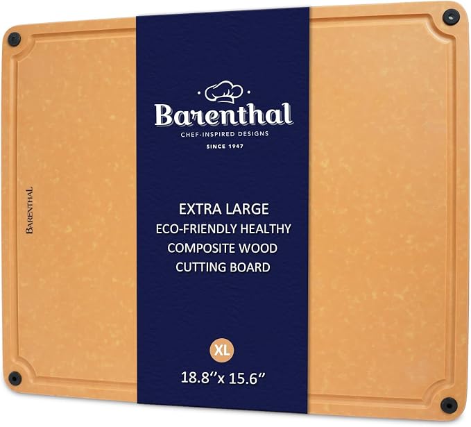 Large Cutting Boards for Kitchen Dishwasher - XL Cutting Board Set Double-Sided with Non-Slip Feet and Juice Groove Composite Chopping Board Knife Friendly Cut Meat, Fruit,Vegetable