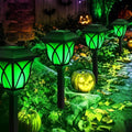 GIGALUMI Solar Halloween Lights Outdoor, LED Solar Pathway Lights 8 Pack