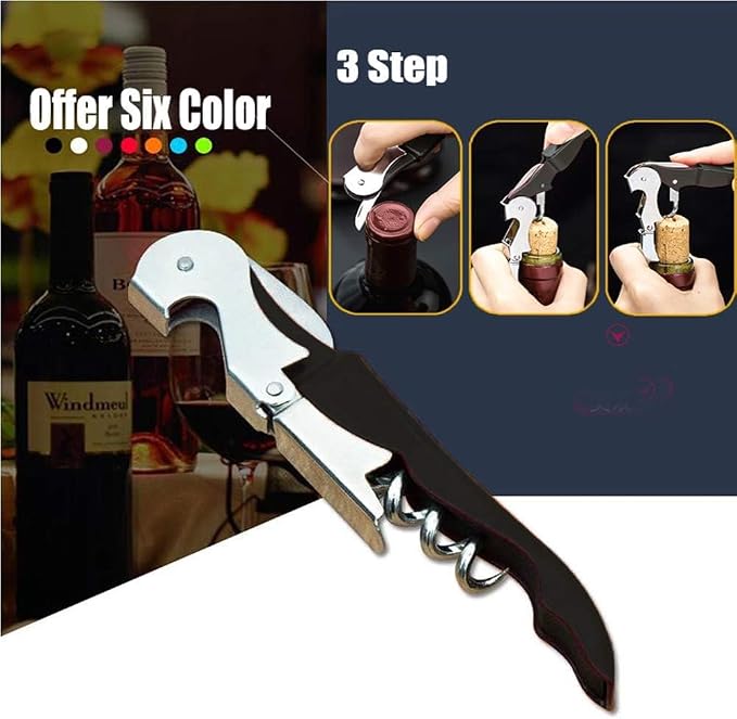 Kit-Home Professional Waiter Corkscrew Wine Openers Set (50 PCS),Upgraded with Heavy Duty Stainless Steel Hinges Wine Key for Restaurant Waiters, Sommelier, Bartenders