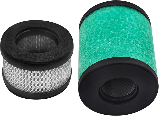 EMF20 Vacuum Oil Mist Filter Kit for Edwards E2M28 E2M18 E1M18 RV12 RV5 RV3 Rotary Vane Pump, Including A22304199 Oil Mist Element and A22304077 Odour Element, 2Pcs x 2 Packs