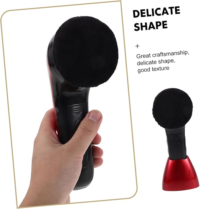 Electric Shoe Polisher Kit with Replacement Brush Heads, Dual Power | Fiber Sponge Plastic Build, Automatic Dust Removal and Polishing, Home Daily Maintenance for Sneakers and Footwear