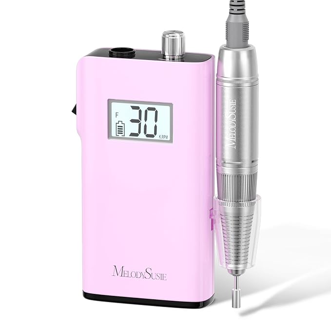 MelodySusie Entry-Level Clip-On Rechargeable Nail Drill, Scamander(SC320H) 30000RPM Popular Classic E-File with LCD Display for Manicure Shaping & Gel Removal, Perfect for Nail Art Training & Home Use