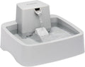PetSafe Oasys Pet Fountain, 1 Gallon (128 oz), Cats & Small-Medium Dogs | Adjustable Water Flow, Whisker-Friendly Tray, Dishwasher-Safe, Replaceable Carbon & Foam Filters Included