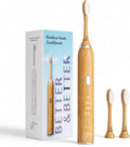 Better & Better Bamboo Sonic Electric Toothbrush | 37,000 VPM | Plant-Based Bristles, No Microplastics | 4 Modes, 2-Min Timer | Rechargeable | Soft, Eco-Friendly | Safe for Braces & Sensitive Gums