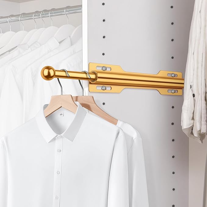 12" Valet Rod for Closet Pull Out (1 Pack, Orange)