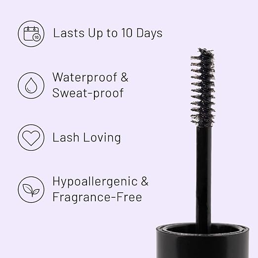 Lilac St Eternal Bond Lash Cluster Glue, Waterproof Brush Tip, Black, Mini | Quick-Drying Lash Adhesive for Eyelash Clusters with Long-Lasting Flexible Hold, Trial & Travel Size
