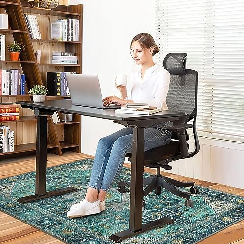 Anidaroel 48"x60" Chair Mat for Hardwood Floor/Tile Floor, Desk Chair Mats for Hard Floors, Under Desk Rug Protector for Rolling Chair, Computer Gaming Chair Mat, Low Pile Carpet Floor Mat