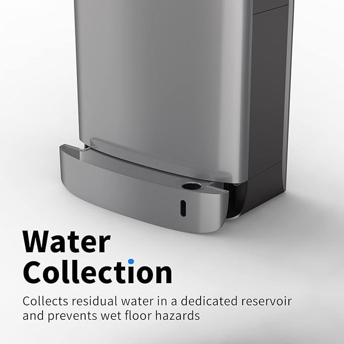 AIKE HEPA Filtered Vertical Hand Dryer Slim, 110-130V Silver Model AK2065