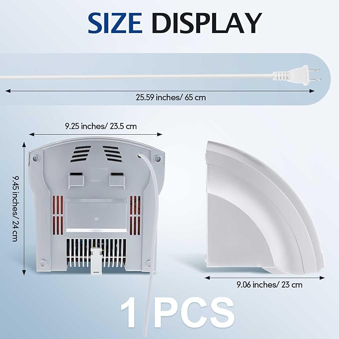 Rossesay 1 Pcs Electric Hand Dryer Compact Commercial Wiper Automatic Hand Air Dryer for Dry Machine Wall Business Home Household Restroom Office Mall, 110v,1200W (Silver)