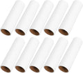 Unomor 10 Rolls Extra Sticky Lint Roller Refills 38mm Core White Sticky Tape for Pet Hair Removal Carpet Furniture Cleaning Household Use