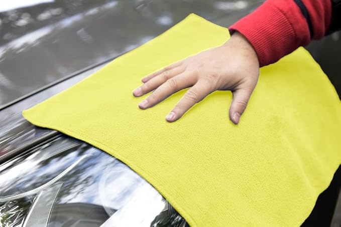 Avalon Towels Microfiber Cleaning Cloths (Value Pack of 36) - Size 16 x 16 Inches, Highly Absorbent Cleaning Rags, Lint Free, Reusable and Washable, Microfiber Towels for Cars