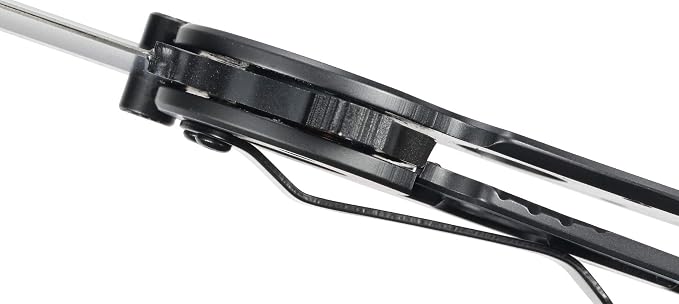 CRKT M16-04KS Folding Knife with Frame Lock: 12C27 Plain Edge Blade, Stainless Steel Handle, Reversible Pocket Clip, M16-04KS