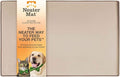Neater Pet Brands Neater Mat Pet Mats for Food and Water, Cat & Dog Bowl Mat Waterproof Silicone, Feeding Tray, Dog Food Mats for Floors, Placemat w/Raised Edge for Under Bowls, 16” x 10”, Cappuccino
