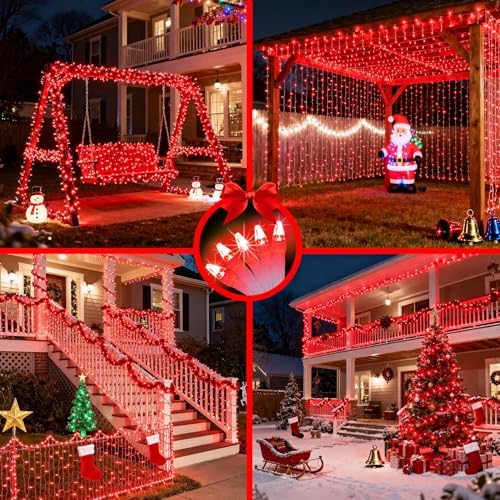 WUXYIYANG 750 LED 240FT Red Valentine Lights, 12 Pro Modes and Timer Memory