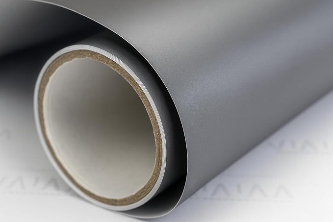 VViViD Matte Gun Metal Grey Vinyl Wrap Roll with Air Release Technology (1ft x 5ft)