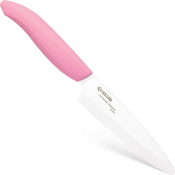 KYOCERA Revolution 4.5" Ceramic Utility Knife – Ultra-Sharp Japanese Blade | KYOCERA Revolution 4.5-Inch Utility Knife: Ultra-Sharp Japanese Zirconia Blade for Precise Cutting of Fruits and Vegetables
