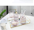 Soap Dispenser - Bathroom Countertop Pump Bottles, Five-Piece Bathroom Set, Bathroom Accessories Set Glass Mouthwash Cup, Hand Sanitizer Bottle, Toothbrush Cup, Toothbrush Holder
