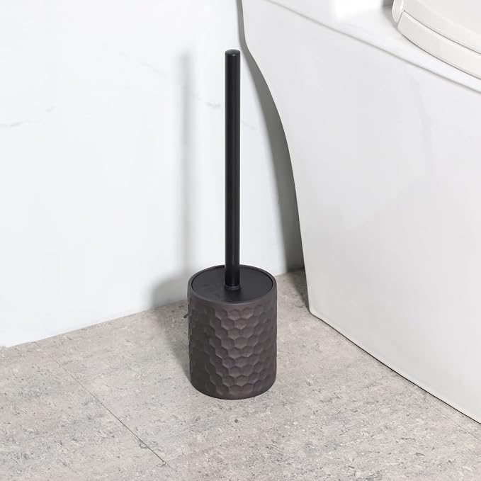zccz Bathroom Accessory Set - 6 pcs Bronze Bathroom Accessories Set with Trash Can, Toothbrush Holder, Toothbrush Cup, Soap Dispenser, Soap Dish, Toilet Brush with Holder - Accessoire Salle de Bain