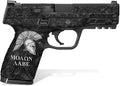 Textured Vinyl Decal Skin Kit for Smith & Wesson M&P M2.0 9mm/.40 4" Compact (Sparta/Molon Labe)