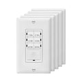 Enerlites Bathroom Timer Countdown Switch, HET06A-R | in-Wall Electrical Timer for Fans, Electrical Outlets, Indoor and Outdoor Lights,with On/Off Switch | White (Pack of 40)