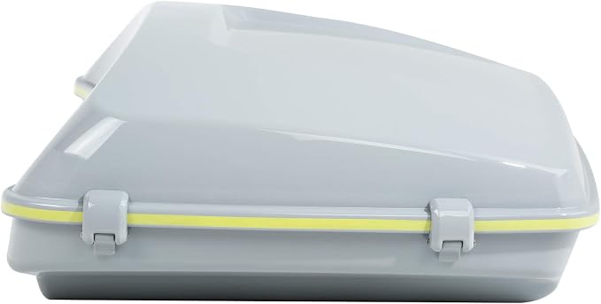 Apple Green/White Gray ABS 5.5" Razor Trunk Fit For Harley 2014-2025 Touring CVO Road King Street Glide Electra Glide Ultra Limited Pack