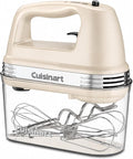 Cuisinart Power Advantage Plus 9-Speed Hand Mixer, 220W-Motor Hand Blender Electric Mixer with 9 Speed Settings, XL Dishwasher-Safe Beaters, 3 Low Mixing Speeds, Storage Case, Cream