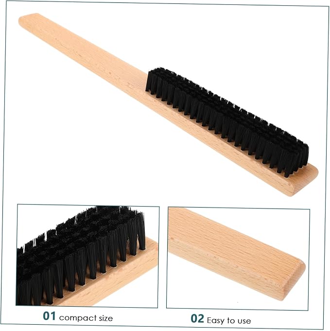 Ipetboom 3pcs Clothing Bristle Brush Handle for Household Cleaning Lint Tool for Clothes Pet Hair and Hard Reach Areas Versatile Scrubbing Brush for Home Use