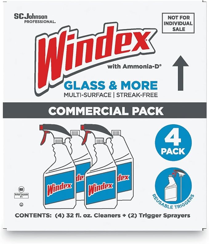 SC Johnson Professional Windex Glass & More 32oz Refill