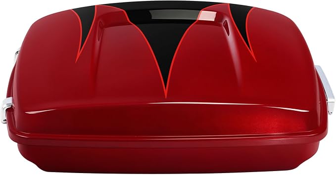 5.5" Razor Motorcycle Trunk W/Latch Key Fit For Harley 2014-2025 Touring CVO Road King Street Glide Electra Glide Ultra Limited Pack Starfire Black/Atomic Red