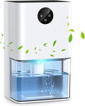 Dehumidifier, 1500ML (50 OZ) Small Dehumidifier for Home (300 Sq. Ft), Quiet with Auto Shut Off, for Bedroom, RV, Closet