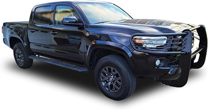 Black Horse Grille brush Bumper Guard Modular Black Compatible with 2016-2023 Toyota Tacoma-17A096402MA