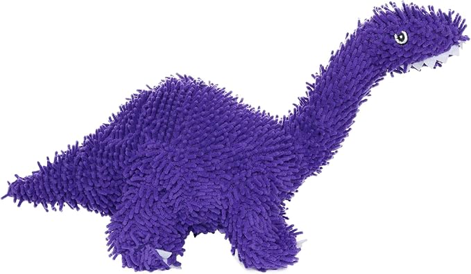 MIGHTY® 2 Pack Microfiber Medium Brachiosaurus Dog Toys | Ultra Durable Plush Toy with Multiple Layers & Reinforced Seams , Washable and Floats , Mighty® Construction