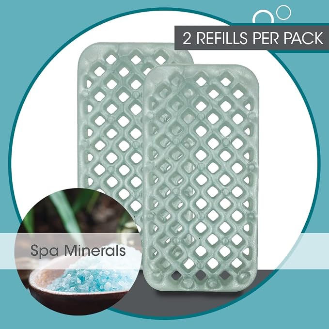 Fresh Products myfreshe Plug in Air Freshener Worry free No Heat No Glass Dry Fragrance Refills For Small Spaces Made in the USA Spa Minerals 2 pack