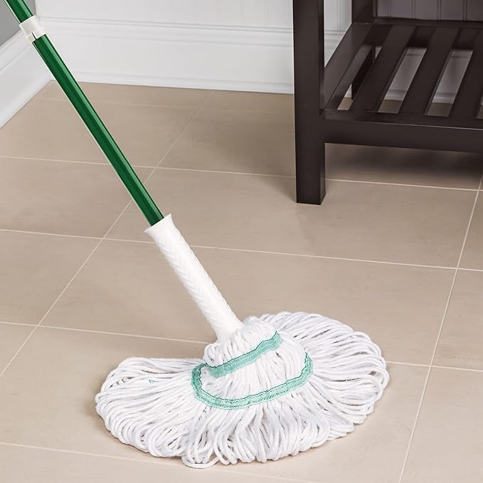 Libman Tornado Mop Refills | Self Wringing | Cotton Mop Head | Twist | Twist Head Replacement | Machine Washable | 4 Self Wring Heads | Direct Replacement Heads for The Tornado
