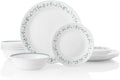 Corelle Vitrelle 18-Piece Service for 6 Dinnerware Set Triple Layer Glass and Chip Resistant, Lightweight Round Plates and Bowls Set, Country Cottage