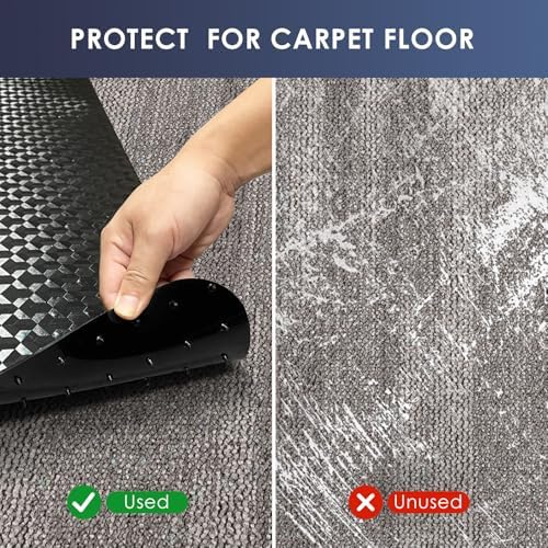 Vicwe Office Chair Mat for Carpet, 60"x46" Heavy Duty Chair Mat with Studs