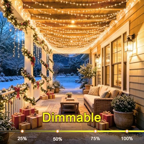 KNONEW 403ft 1000 LED Christmas Lights Outdoor String Light for Tree Decor