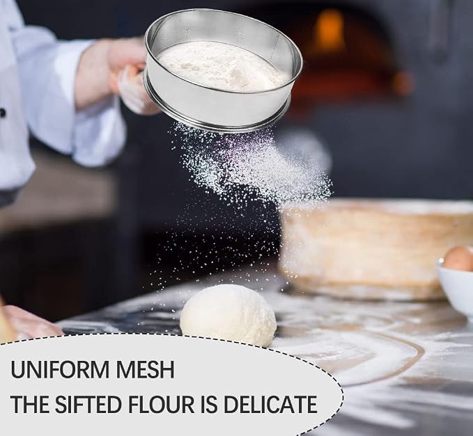 12 Mesh Vibrating Sifter, Stainless Steel Replacement Sieve for Powder Sifter | stainless steel sieve, uniform filtration, corrosion resistant, easy to clean, replacement screen for vibrating sifter