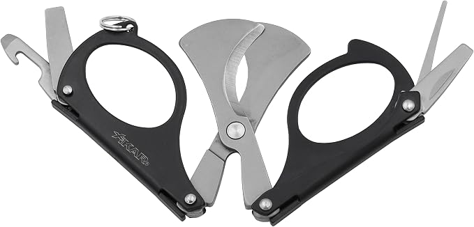 XIKAR MTX Cigar Scissors, Multi-tool, Black