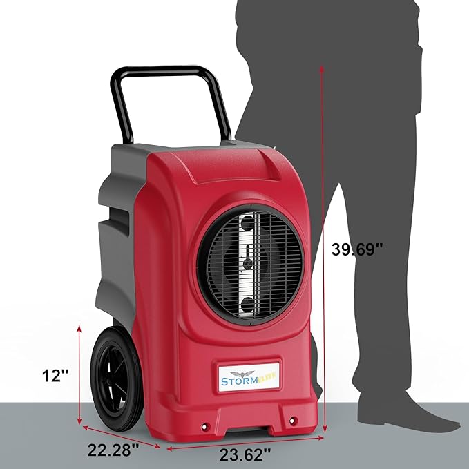 ALORAIR 270 Pints Commercial Dehumidifier with Pump, Whole House Dehumidifiers for Large Room, Industrial Large Dehu with Drain Hose for Basement, Water Damage Restore, Limited 6 Years Warranty