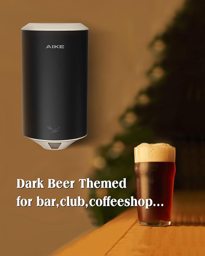 AIKE Air Focus Compact Hand Dryer UL Listed 120V 1350W Dark Beer Custom