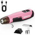 WORKPRO 7.2V Pink Cordless Mini Heat Gun, 1.5s Fast Heating