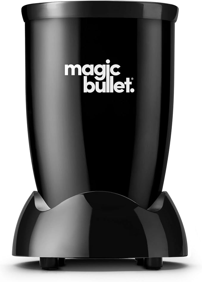 magic bullet Blender Set, 7-Piece Set, 250W Blender and Food Processor, 2 Blending Cups, Cross Blade, Compact Design, Smoothies, Sauces, Silver, MBR-0701AK