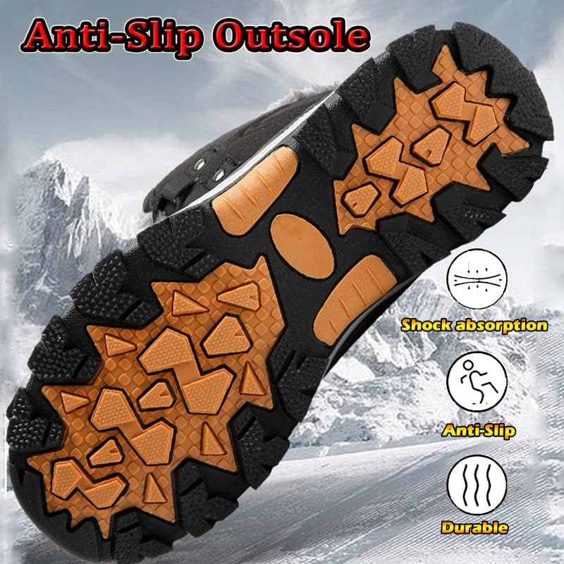 MIFAWA Womens Snow Boots Winter Boots for Women Fur Lined Waterproof Anti-Slip Backpacking Outdoor Ladies Walking Shoes