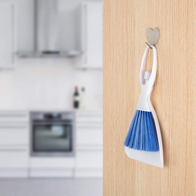 2 in 1 Mini Dust Pan and Brush Set Small Broom and Dustpan for Office, Keyboard, PC, Window, Car Cleaning - Mini Hand Broom - Compact Cleaning Tool for Efficient, Quick Cleanup