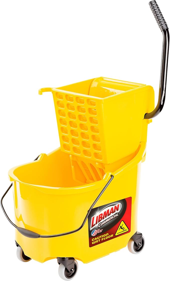 LIBMAN 933 Mop Bucket and Wringer Set,26 qt.