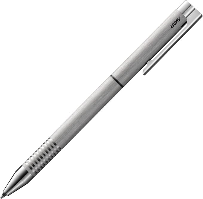 LAMY L606 Ballpoint Pen, Twin Pen, Logo, Hairline Matt, Stainless Steel, Genuine Imported Product