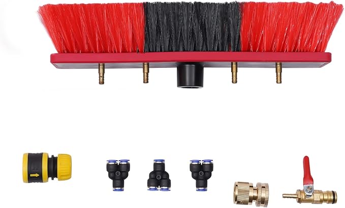 Water Fed Pole Kit Lightweight, 20 Ft Water Fed Cleaning System, Outdoor Window Cleaner Solar Panel Cleaning and Washing Tool for Window Glass Solar Panel (20ft)